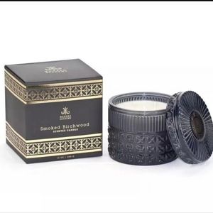 Modern Alchemy Smoked Birchwood Luxury candle Black Glass